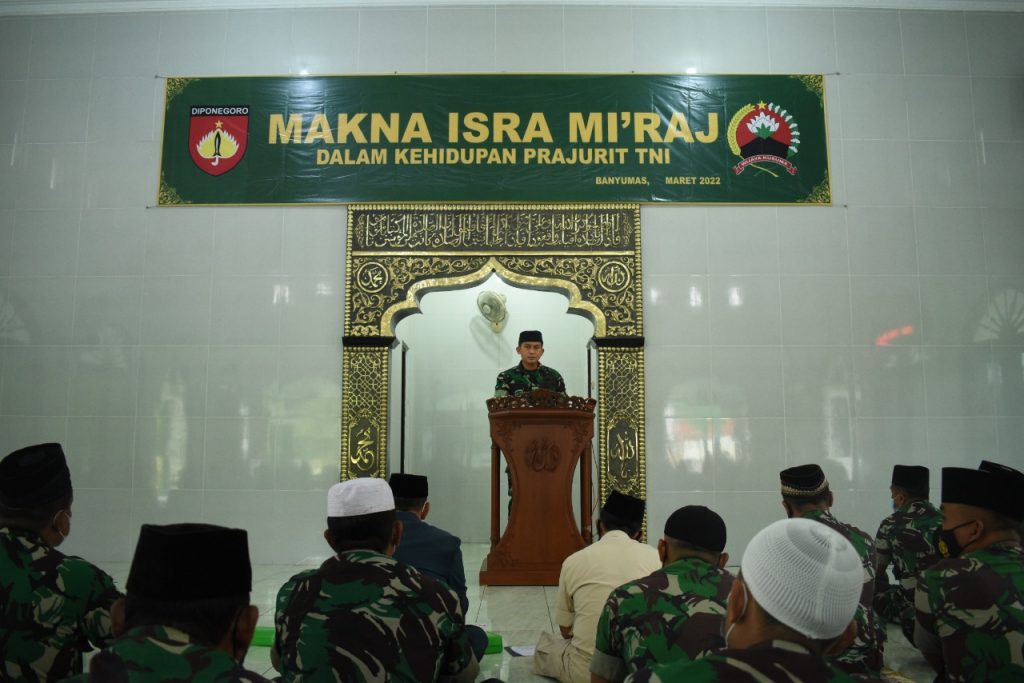Danrem 071 : Peringatan Isra Mi’raj momentum mengimplementasikan Akhlakul Karimah Prajurit