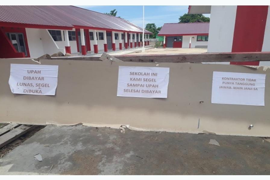 Miris !!! Sekolah di Sabu Raijua disegel Akibat Ulah Kontraktor