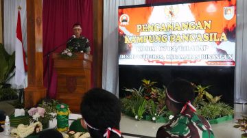 Tanamkan Nilai Pancasila, Danrem 071/Wijayakusuma Mencanangkan Kampung Pancasila di Cilacap