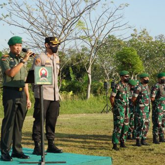 Danrem 071/Wijayakusuma Pimpin Apel Gelar Pasukan Pengamanan VVIP Kunjungan Presiden RI di Brebes