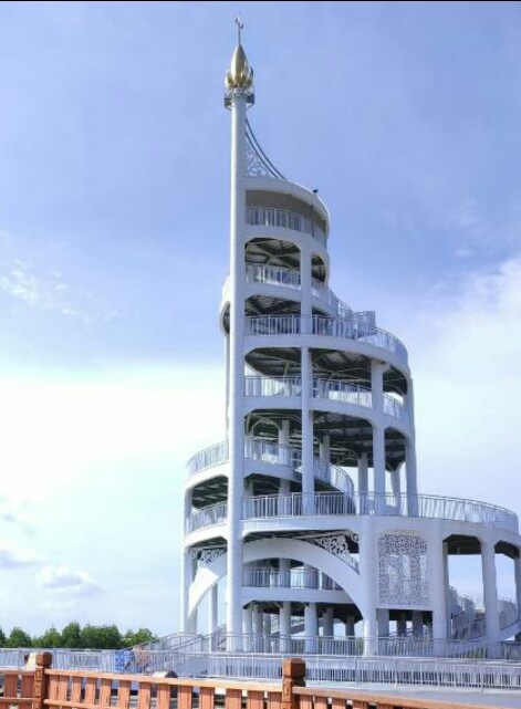 Menteri Pariwisata Sandiaga Uno, Hadiri Peresmian Mangrove Tower Park di Kuala Langsa
