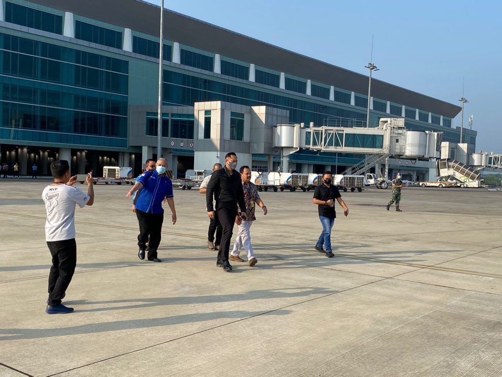 AHY Tiba di Bandara Kertajati dalam Rangka Safari Ramadhan