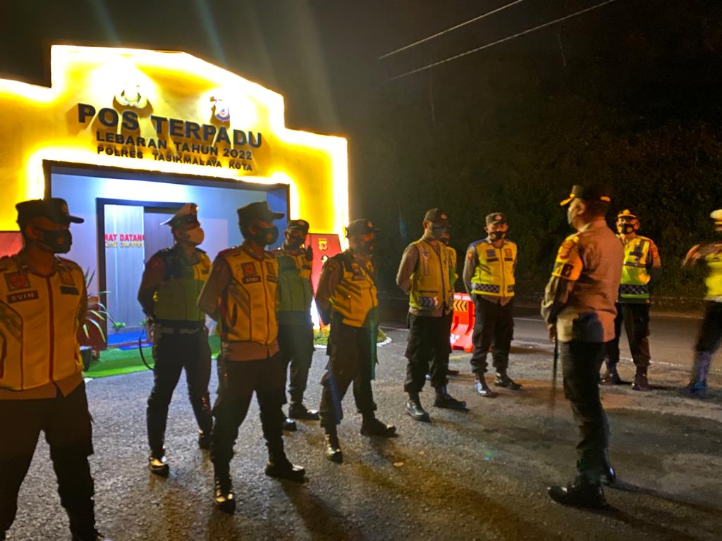 Kapolres Tasik Kota Pantau Arus Mudik Jalur Selatan dari Letter U Tanjakan Gentong