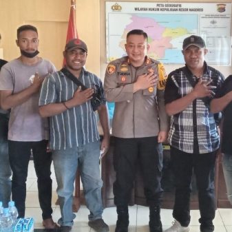 Silaturahmi Dengan Kapolres Nagekeo, Gerakan Pemuda Ndora Utarakan Pro Waduk