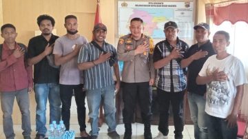 Silaturahmi Dengan Kapolres Nagekeo, Gerakan Pemuda Ndora Utarakan Pro Waduk