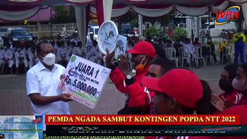 Raih 43 Medali, Pemda Ngada Sambut Kontingen Popda NTT 2022