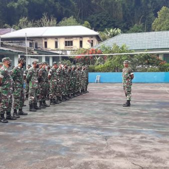 Kasdim 1625 Mayor Inf Suyanto Pimpin Apel Kembali Cuti Lebaran