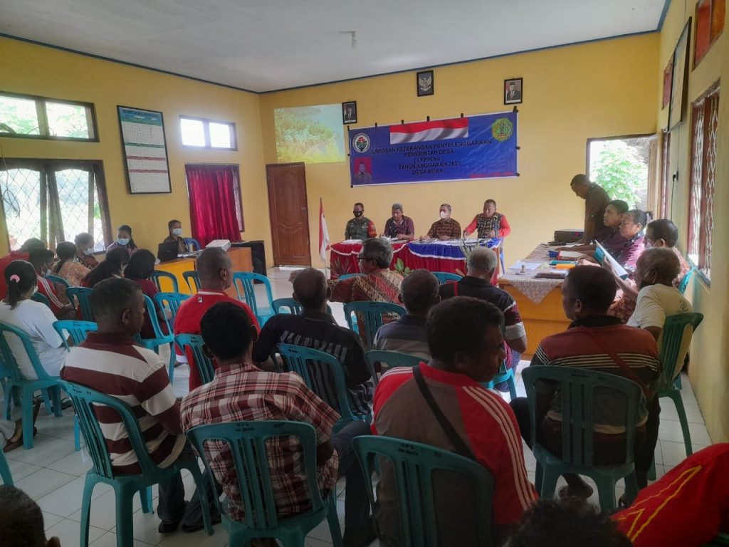 Musyawarah LKPPD Boba, Babinsa Serda Kristo Modo Hadir Pemantauan