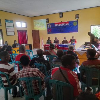 Musyawarah LKPPD Boba, Babinsa Serda Kristo Modo Hadir Pemantauan