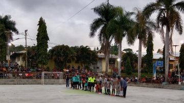 Turnamen Futsal Di Boawae Nagekeo, Babinsa Koramil Pantau Prokes