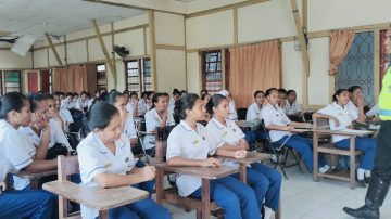 Unit Dikmas Sat Lantas Polres KepTan Gelar Giat Sosialisasi Kamseltibcar