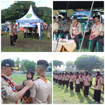 Kodim 0612/Tasikmalaya, Gelar  Pembukaan Perjusami Pramuka Saka Wira Kartika TA 2022 di Kecamatan Cipatujah