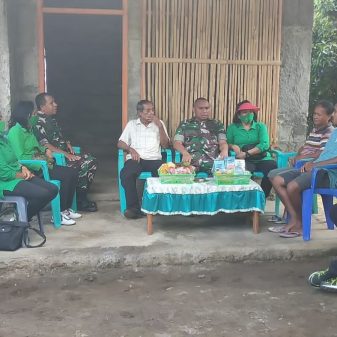 Dandim Ngada Kunjungi Purnawirawan Korban Ranjau Tim-Tim Silam