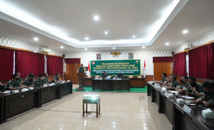 Binter Adaptif, Korem 071 Wijayakusuma Sosialisasi Bidang Wanwil
