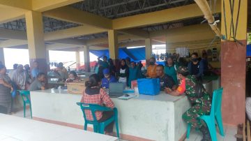 Koramil Mauponggo NTT Pantau Vaksinasi Dosis I, II,III