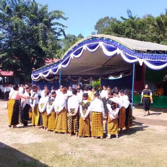 Koramil 03 Boawae Dukung Pengukuhan Seni Budaya SMPN I Nangaroro