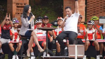 Parade Kemenangan Atlet Sea Games, Kapolri Kembangkan Olahraga Sepeda