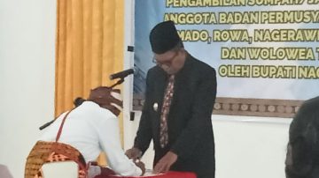 Koramil Boawae Hadiri Pelantikan BPD Sejumlah Desa Di Nagekeo