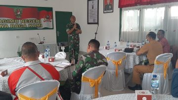 Kodim 1625 Fasilitasi Sosialisasi Rencana Kerja Rehabilitasi Dan Tanam Bambu