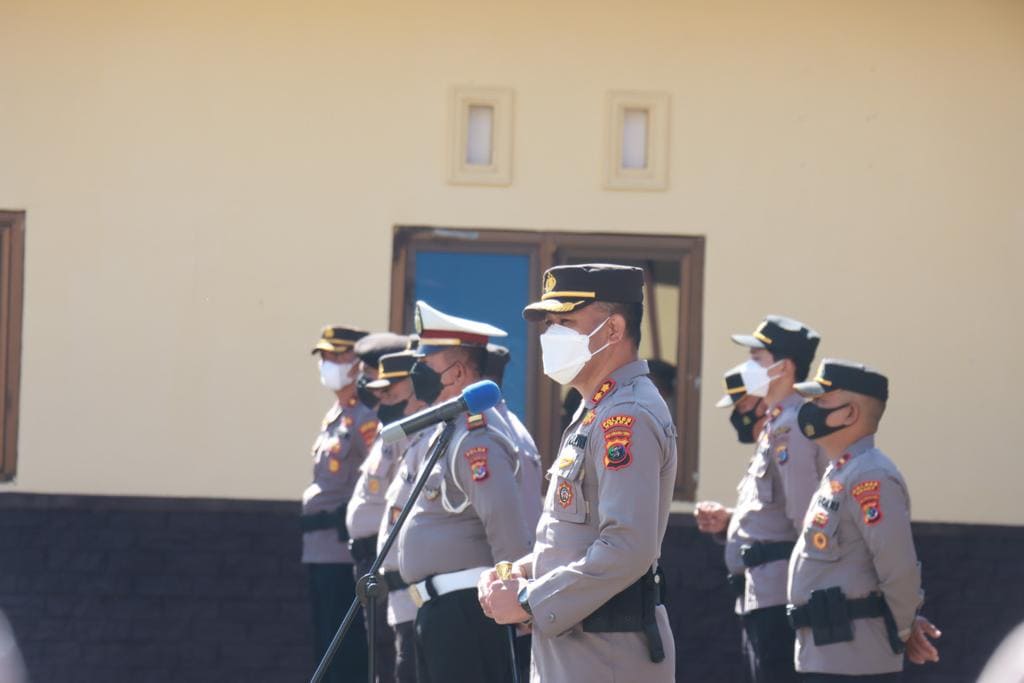 Polres Ngada NTT Apel Siap Siaga Jelang Kunjungan Presiden
