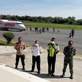 Koramil 1625-01 Dan Tim Gabungan Gelar Pengamanan Bandara Turelelo