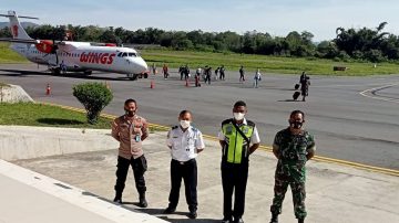 Koramil 1625-01 Dan Tim Gabungan Gelar Pengamanan Bandara Turelelo