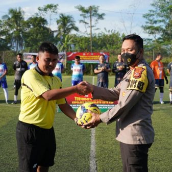 Menyambut HUT Bhayangkara Ke-76, Kapolres Tasikmalaya Kota Cup 2022 Turnamen Mini Soccer