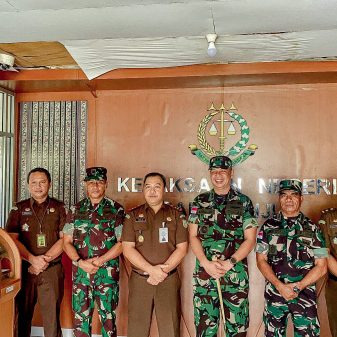 Perkuat Sinegitas, Dandim 1604/Kupang Lakukan Kunjungan Kerja ke Kejari Sabu Raijua