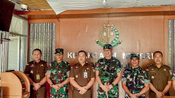 Perkuat Sinegitas, Dandim 1604/Kupang Lakukan Kunjungan Kerja ke Kejari Sabu Raijua