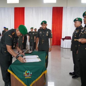 Danrem 062/Tn Pimpin Sertijab Komandan Kodim 0611/Grt dari Letkol Deni Iskandar Kepada Letkol Dhanisworo