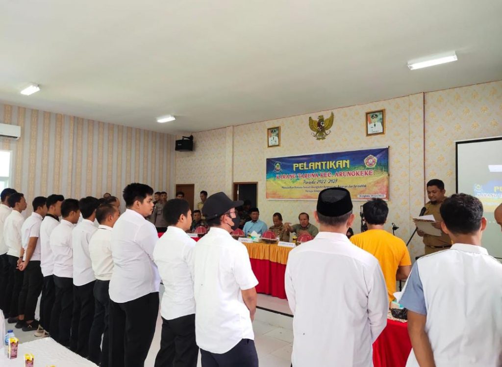 Pelantikan Karang Taruna Arungkeke periode2022 -2027