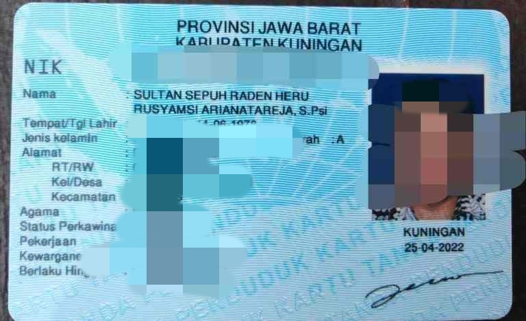 Raden Heru Bukan Lagi Sebagai Sultan Sepuh Jaenudin II Arianatareja