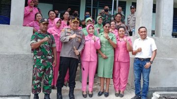 Jalin Sinergitas, Koramil Boawae Sambut Kunjungan Kapolres Nagekeo