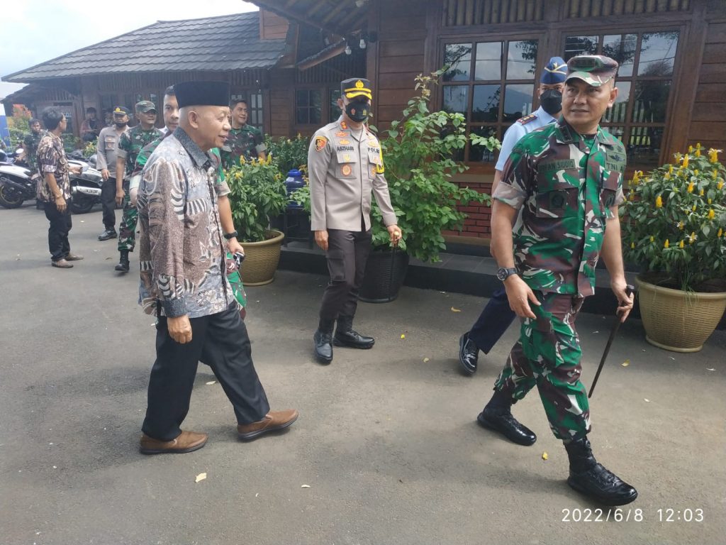 Kapolres Tasikmalaya Kota Hadiri Kunjungan Pangdam III Siliwangi