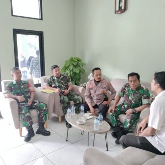 Danramil Dan Kapolsek Manonjaya Koordinasi Sosialisasi PPBN