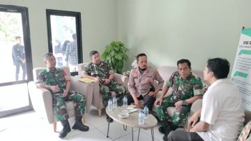 Danramil Dan Kapolsek Manonjaya Koordinasi Sosialisasi PPBN