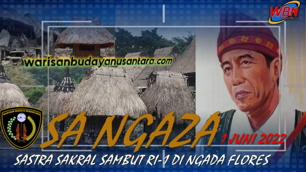 Sastra Sakral ‘Sa Ngaza’ Ngada Untuk Presiden RI Joko Widodo