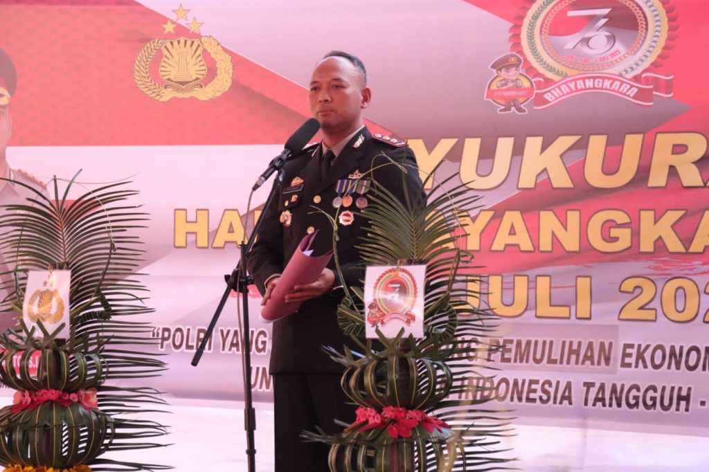 Kapolres Ngada Urai Harapan Saat HUT Bhayangkara-76 Tahun 2022