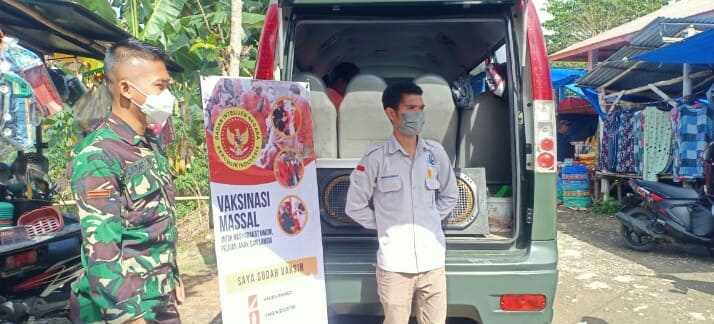 Vaksinasi Binda NTT Di Riung Didukung Babinsa Kodim 1625