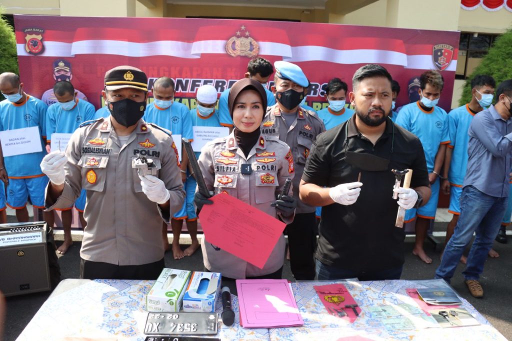 Sat Reskrim Polres Cianjur Bersama Jajaran Polsek Pacet Berhasil Amankan 14 Tersangka Pelaku Curanmor