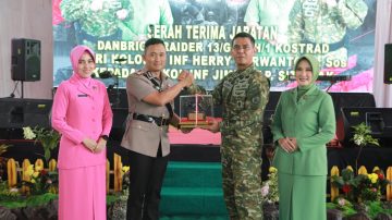 Kapolres Tasikmalaya Kota, Menghadiri Sertijab Komandan Brigif Raider 13 Galuh/1 Kostrad