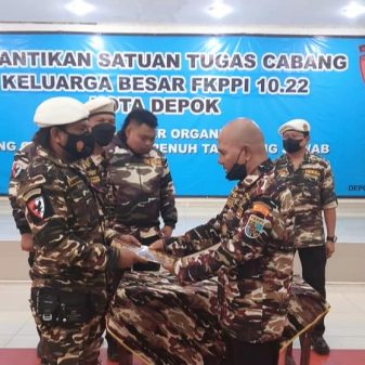 Andrew Ruff Resmi Menjadi Komandan Satgas Cabang KB FKPPI 10.22 Kota Depok