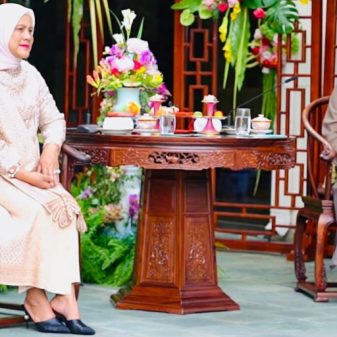 Ibu Negara Iriana Jokowi Dijamu Akrab Istri Presiden RRT