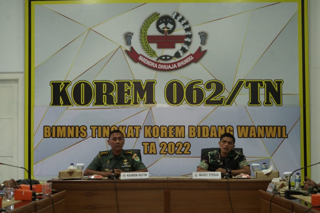 KASREM 062/TN Pimpin Giat BIMNIS TK KOREM Bidang WANWIL