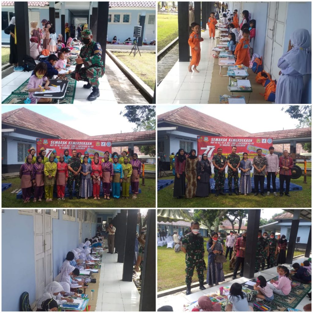 Peringati HUT RI, SMK 1 Angkasa Margahayu Bandung adakan Lomba Melukis dan Mewarnai