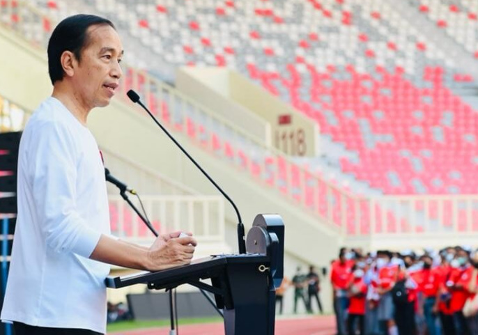 Presiden Jokowi Pesan Rakyat Papua Jaga, Rawat Fasilitas Olahraga