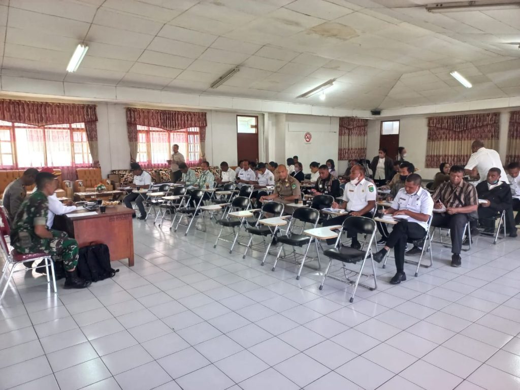 Pasi Pers Kodim 1625 Hadiri Pemantapan Persiapan HUT RI 77