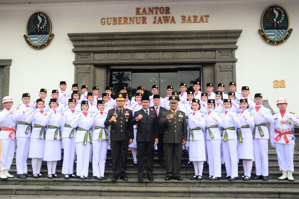 Pasukan Pengibar Bendera Pusaka (Paskibraka) Tingkat Provinsi Jabar Tahun 2022 Sore Tadi Dikukuhkan