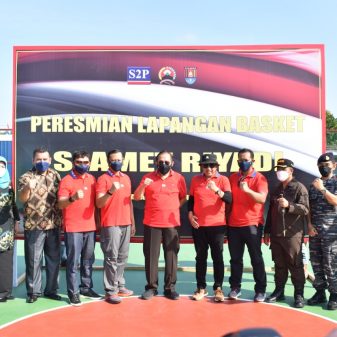 Danrem 071/Wijayakusuma Resmikan Lapangan Basket Slamet Riyadi di Ex. Batalyon 405/SK Cilacap