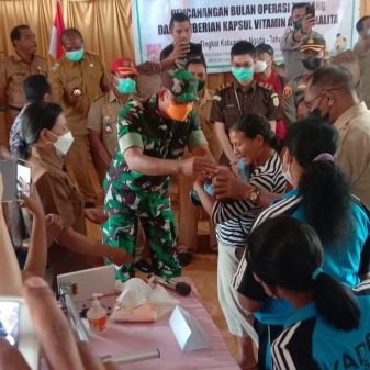 Danramil 01 Bajawa Hadiri Pencanangan Bulan Operasi Timbang Kabupaten Ngada
